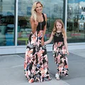 Summer Mommy And Me Dress 2023 Mother Kids Family Matching Outfits Fashion Print Baby Girl Clothes Children Dresses 1-9 Years