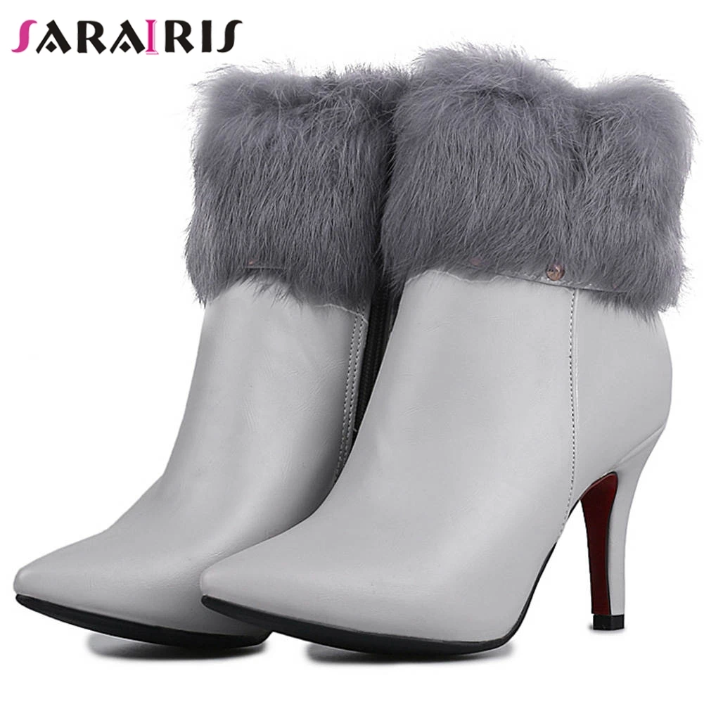 faux fur boots womens