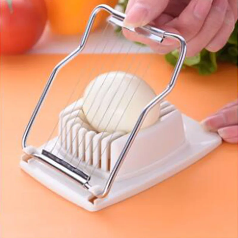 Multifunctional Egg Cutter Stainless Steel Egg Slicer Sectioner Cutter Mold  Flower-Shape Luncheon Meat Cutter Kitchen Gadgets