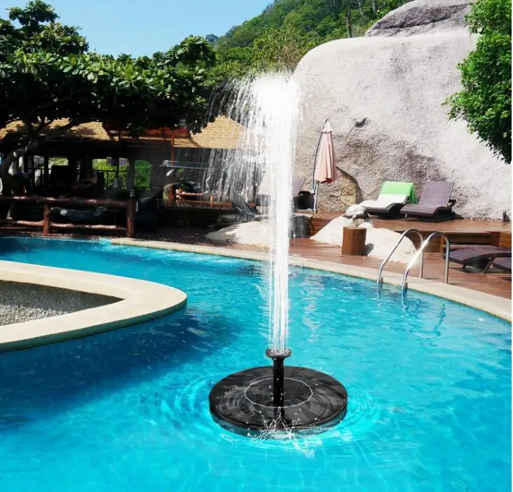 solar floating swimming pool fountain