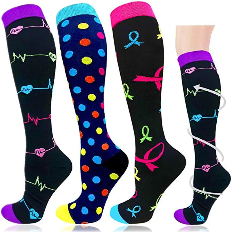 Compression Socks Knee High 20-30 Mmhg Men Women Sports Socks