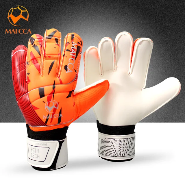 goalie gloves soccer with finger protection