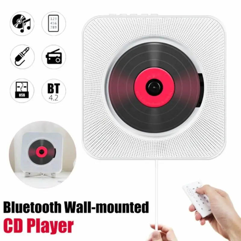 wall mountable cd player with bluetooth