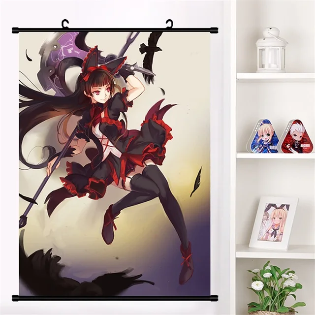 Anime Gate Jieitai Kanochi Nite Kaku Tatakaeri Rory Mercury Wall Scroll  Mural Poster Wall Hanging Poster Home Decor Collection - AliExpress