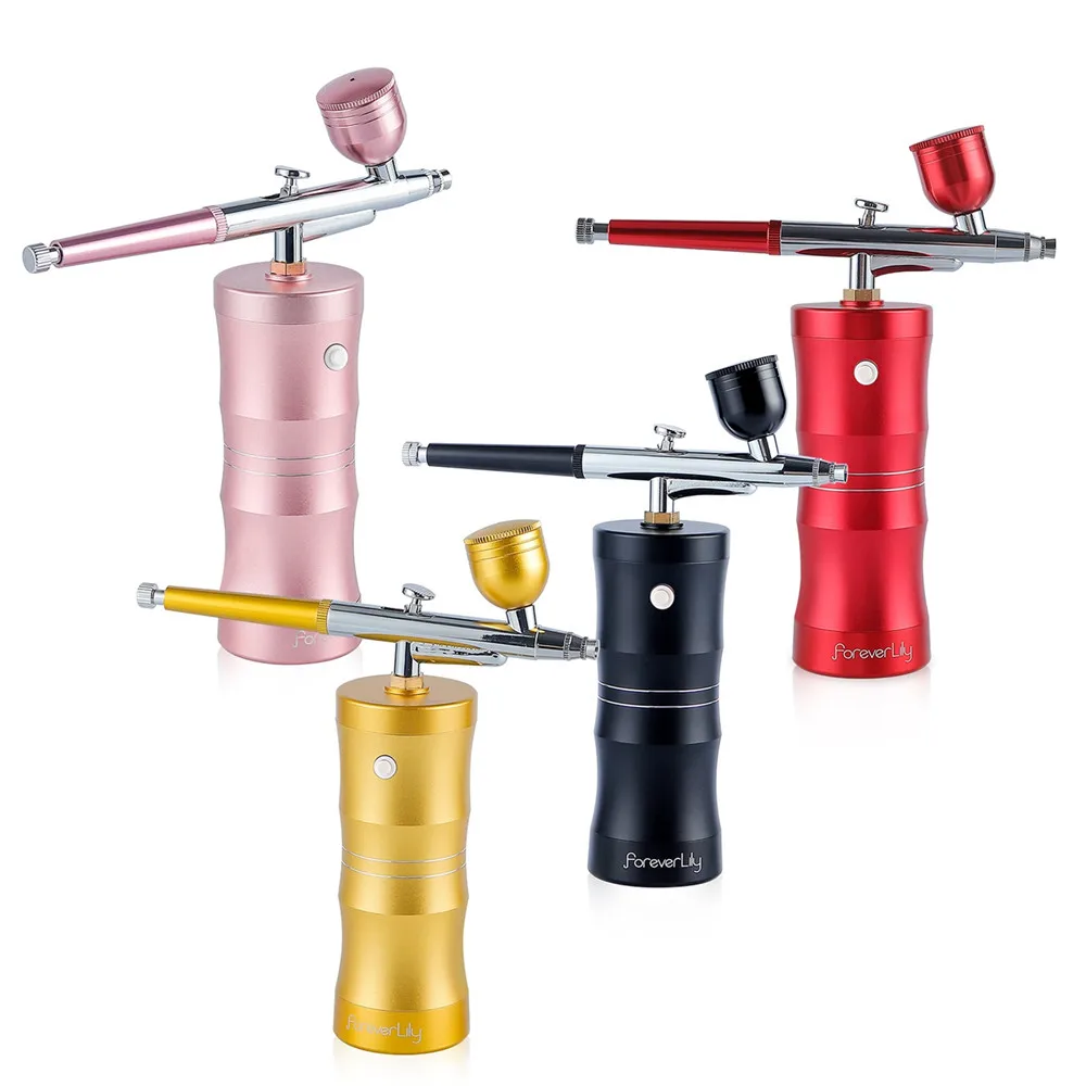 K10 Airbrush for Nails Art Paint Portable Cordless Air Brush Nail Gun with  Compressor Nail Decoration Cake Makeup Varnish Spray