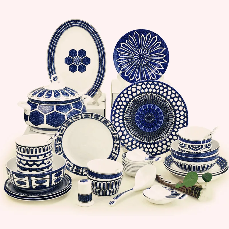 ceramic plates and bowls set