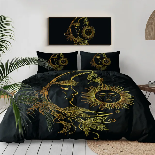 gold sun duvet