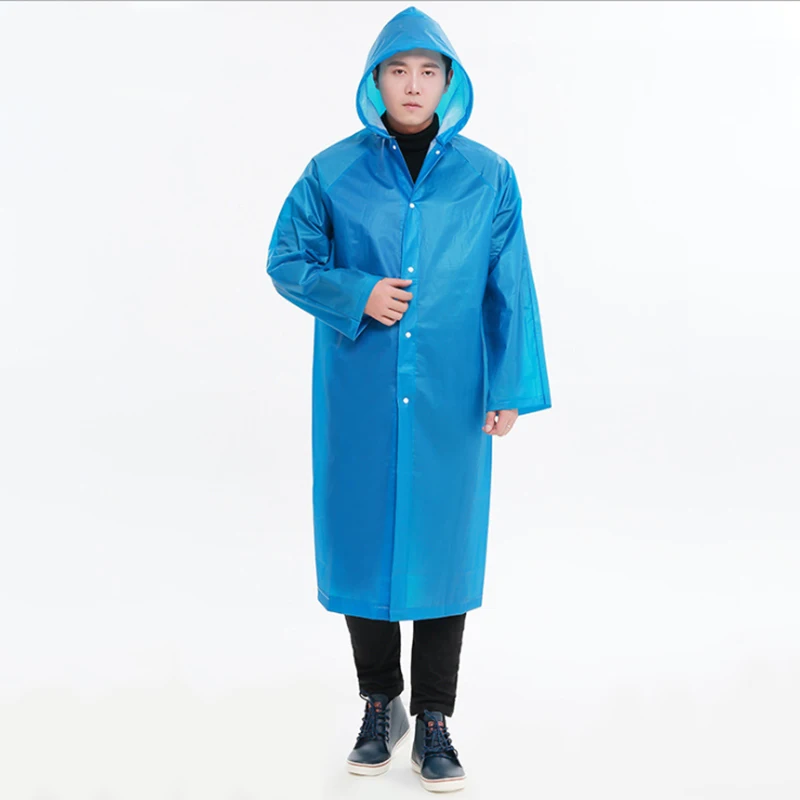 knee length hooded raincoat