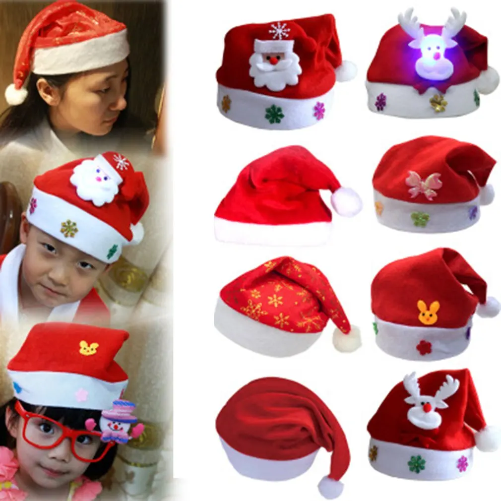 Soft Plush Christmas Hat Party For Baby 
