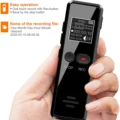 Vandlion V90 Digital Voice Activated Recorder Dictaphone Long Distance Audio Recording MP3 Player Noise Reduction WAV Record preview-2