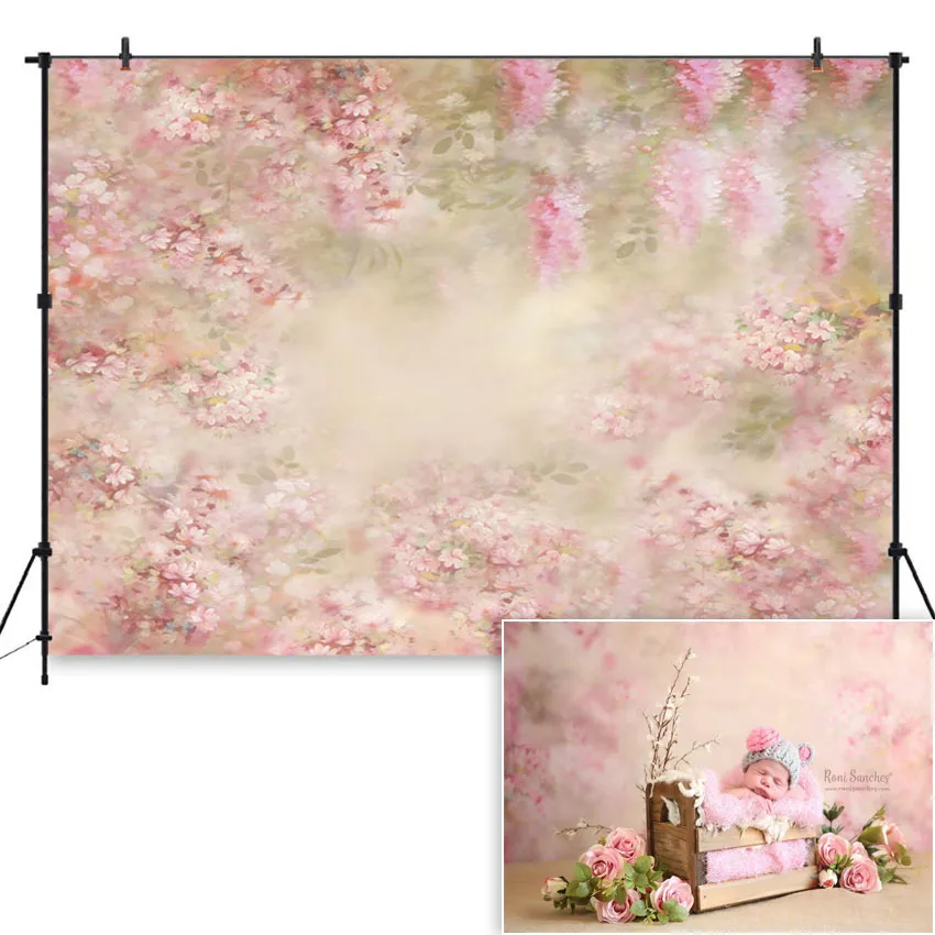 Allenjoy Floral Abstract Backdrop for Maternityshoot – Allenjoy Studio