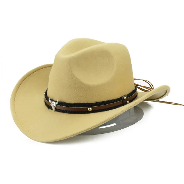 HOAREE Red Western Cowboy Hat Women Men 