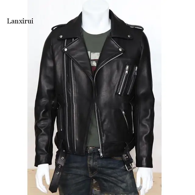 plus size leather jacket for men