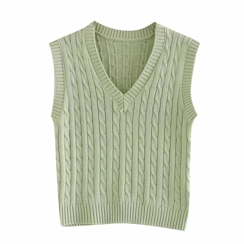 Slim girls soft cotton vest sweaters 