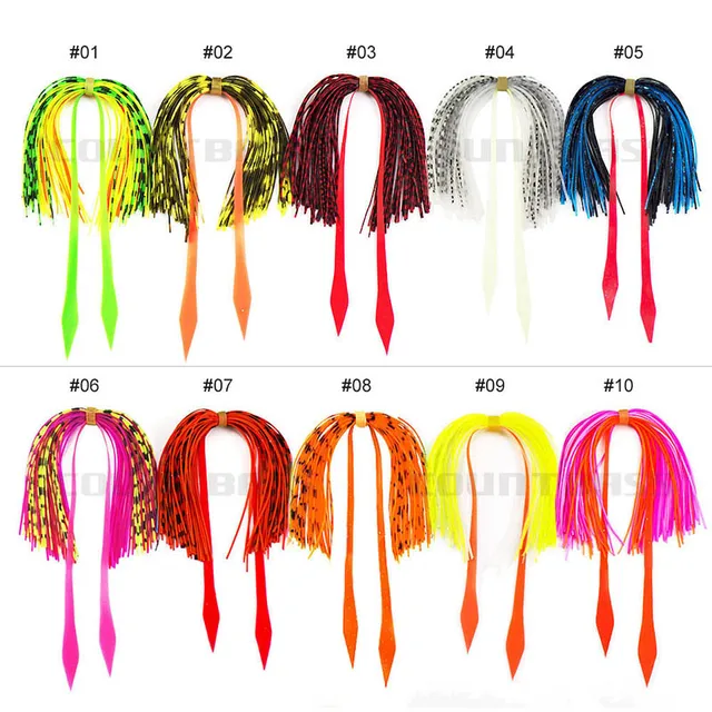 Octopus Fishingsilicone Skirt Trailer 10 Bundles For Jigging