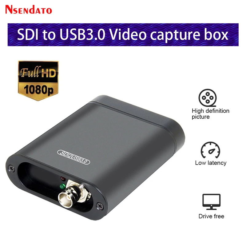 USB 3.0 60FPS SDI Video Capture for FPGA Android Dongle Game Streaming Live Stream Broadcast for 1080P OBS/vMix/Wirecast/Xsplit-animated-img