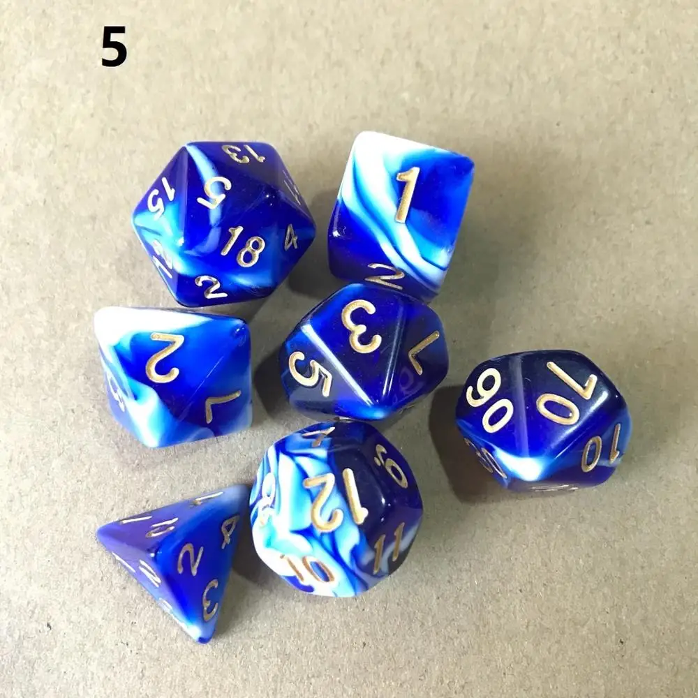 7pcs/Set Dnd dice set dados rpg dice dadi playing dado polyhedral dice  dados rol dobbelstenen