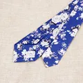 Classic Men's Flower Ties Handmade Cotton Tie For Men 6CM Narrow Floral Neckties Gift Wedding Party Casual Gravatas Paisley Tie preview-6