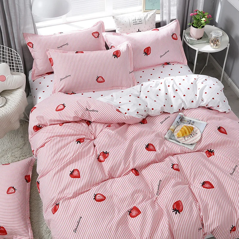 strawberry duvet cover set