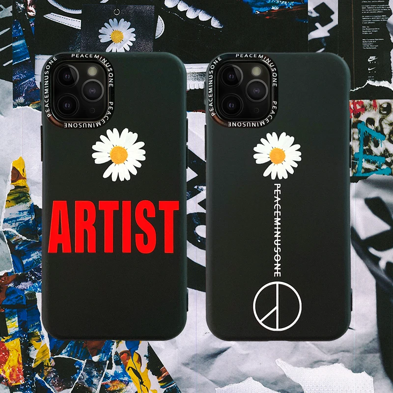 Acquistare Schermi Protettivi Simplicity G Dragon Peaceminusone Fragment Flower Case For Iphone 12 11 Pro X Xs Max Xr 8 7 6s Plus Stylish Soft Silicon Cover