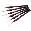 6Pcs/Set Paint By Numbers Brushes Extra Fine Detail Paint Brushes Artist Miniature Model Maker Tool Set For Oil Painting Gouache