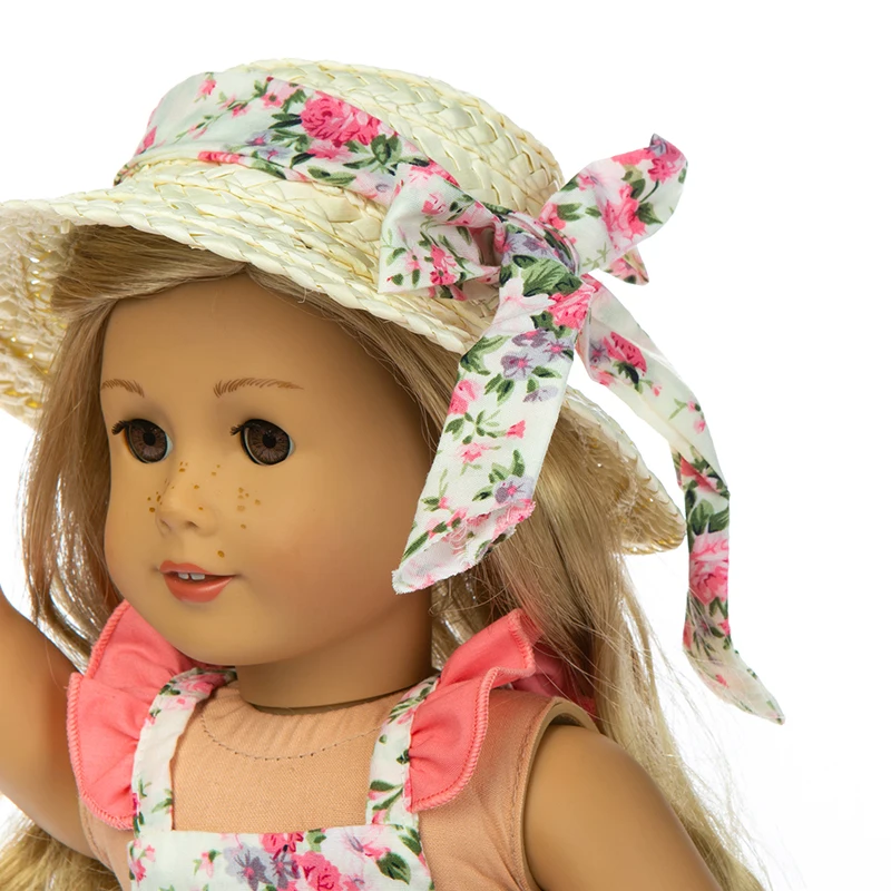 straw hat for 18 inch doll