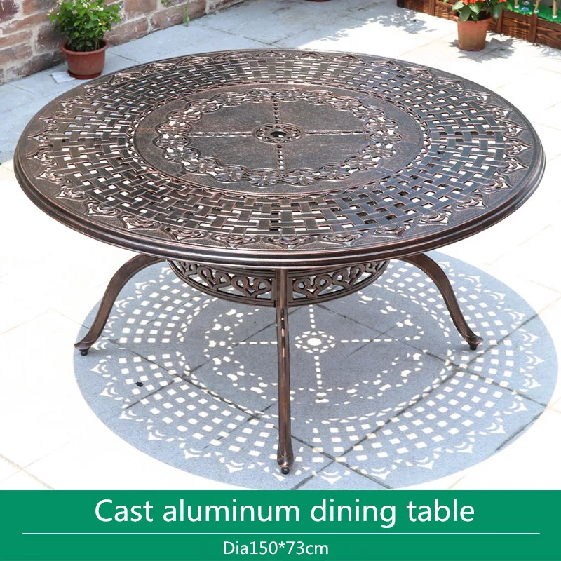 bronze patio dining table