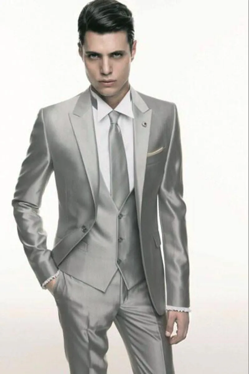 metallic pants suit