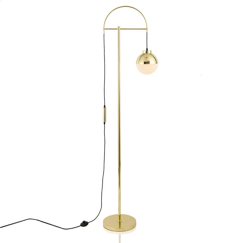 gold ball floor lamp