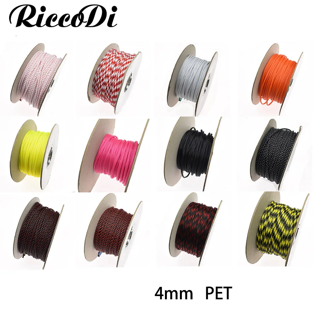 5M/20M Braided Cable Sleeve 3mm 4mm 6mm 8mm 10mm Single PET Expandable  Nylon USB Data
