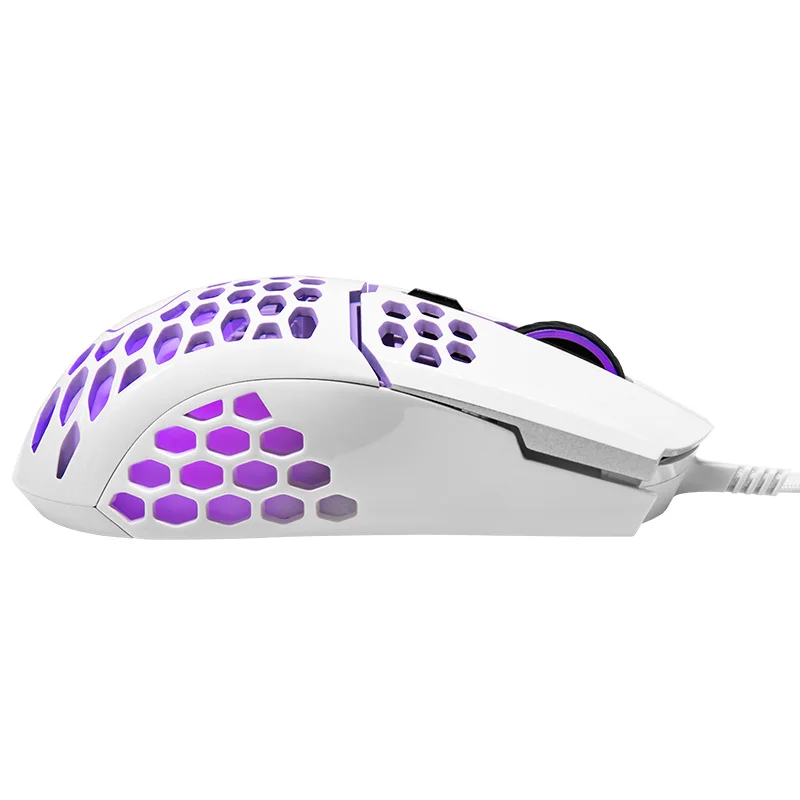 cooler master mm711 60g glossy white gaming mouse