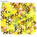 Isywaka Sale Blue Multicolor 100pcs 4mm Bicone Austria Crystal Beads charm Glass Beads Loose Spacer Bead for DIY Jewelry Making preview-2
