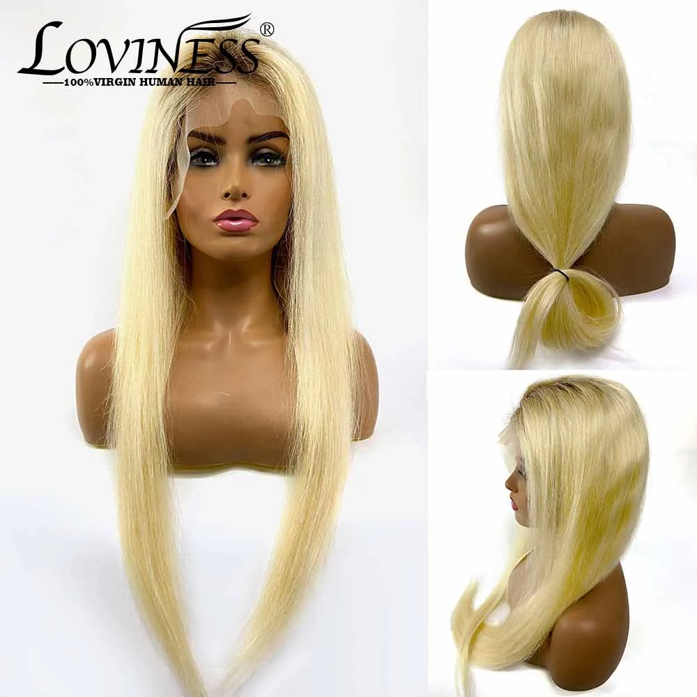 26 inch blonde human hair wig