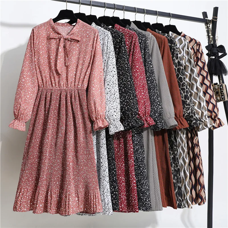 Spring Long Sleeve Shirt Dress Korean 