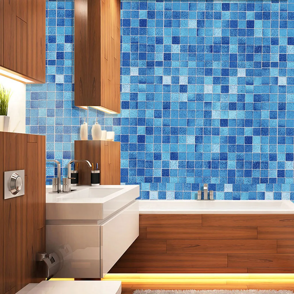 Купить Домашний декор Waterproof Tiles Mosaic Wall Sticker Kitchen