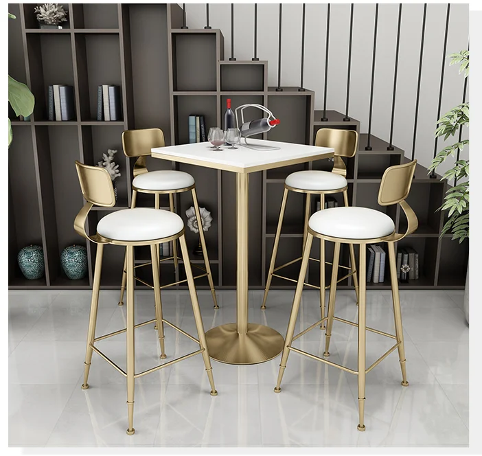 tall round bar table and chairs