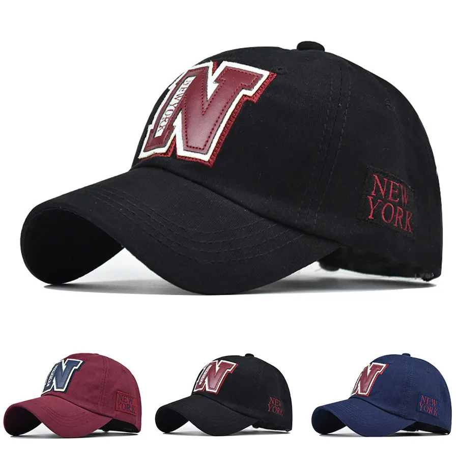 N Letter New York Embroidery Baseball 