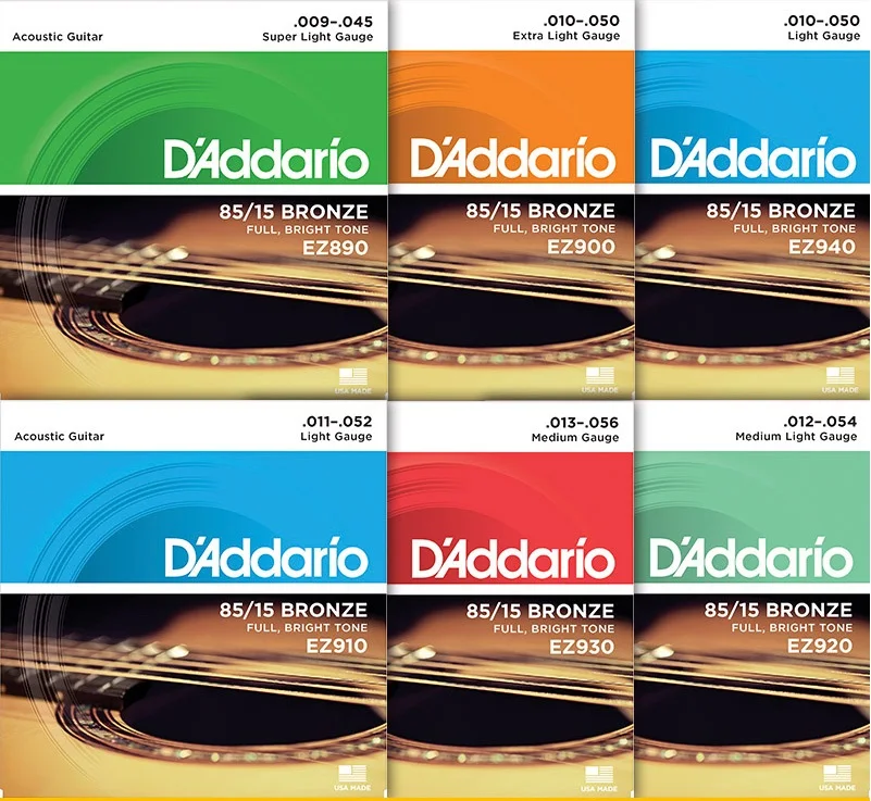 daddario strings acoustic