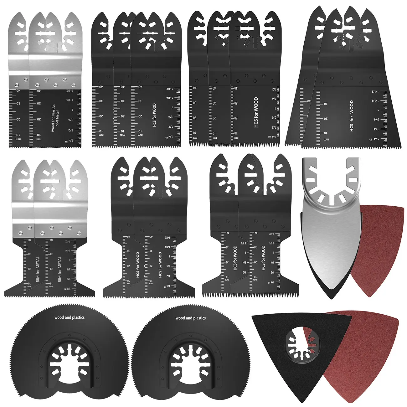 40pcs Oscillating Multitool Saw Blade 