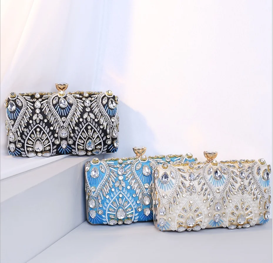 light blue clutch bag for wedding