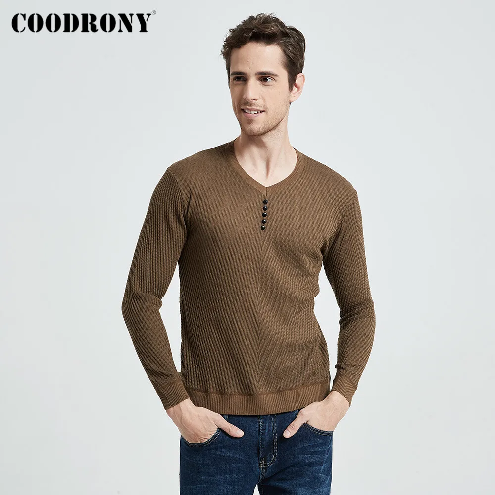 קנו סריגים | COODRONY Brand Sweater Men 