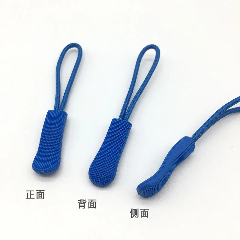 10Pcs Replacement Zipper Pull Puller End Fit Rope Tag Clothing Zip