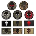 3D Punisher Seals Embroidered Badge patches Skull Warlock Air diy Hook and loop tactical clothing backpack patch Morale seal