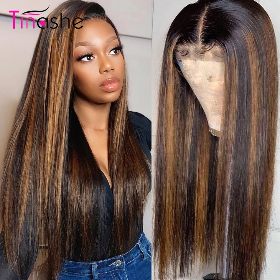 brown highlight wig