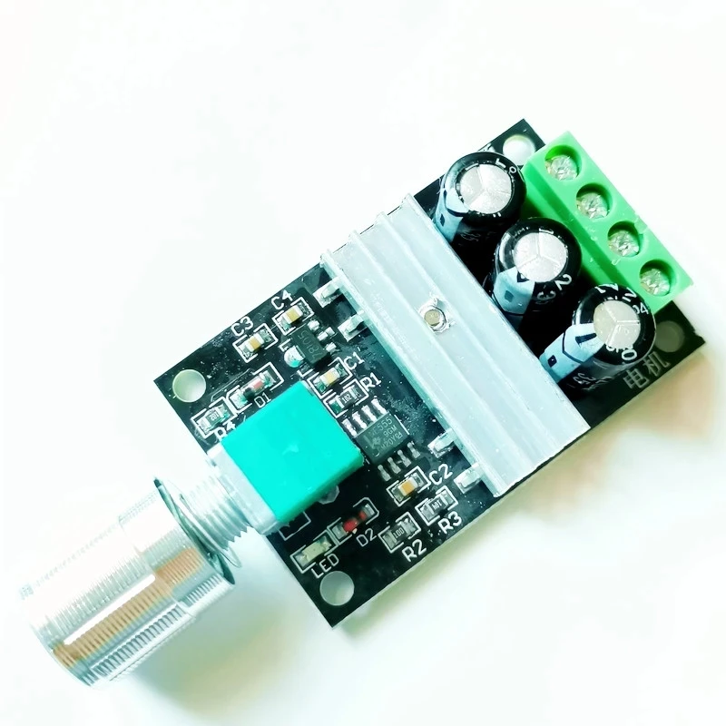 1pcs PWM Motor Speed Controller Regulator DC 6V 12V 24V 28VDC 3A 80W Adjustable Variable Speed Control With Potentiometer Switc-animated-img