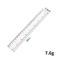 15/20/30cm Transparent Plastic Ruler Blue Color Simple Style Portable Tool Cute for Student School & Office Stationery preview-3