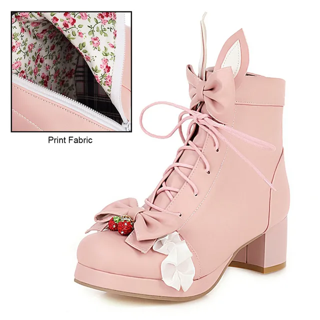 pink cute boots