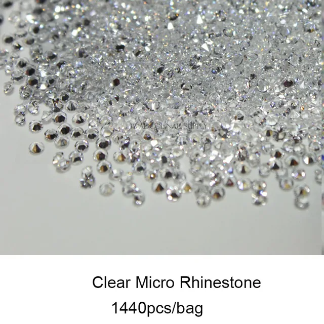 1.2mm Crystal Pixie 3D Nail art Micro Zircon Mini Rhinestones