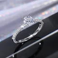 925 Sterling Silver Wedding Engagement Ring for Women Female Romantic Girlfriend Birthday Gift Fashion Crystal Zircon Jewelry preview-4