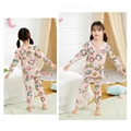 Girls Pajamas Sets 2 to 3 4 5 6 7 8 9 10 11 12 13 14 Years Cotton 100 Toddler Kids Pijamas Long Sleeve Cute Pyjama Pink Cat Pjs preview-1